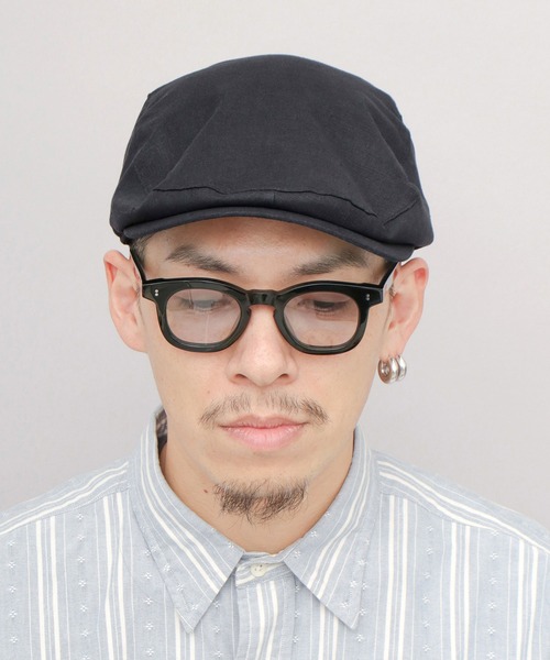ReqHatter(レックハッター)の「リネンミックス 綿麻 ハンチング(ハンチング/ベレー帽・メンズ・アイボリー/ブラック/グレー・FREE)」の16枚目の写真