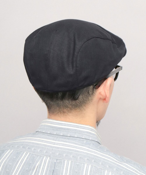 ReqHatter(レックハッター)の「リネンミックス 綿麻 ハンチング(ハンチング/ベレー帽・メンズ・アイボリー/ブラック/グレー・FREE)」の18枚目の写真