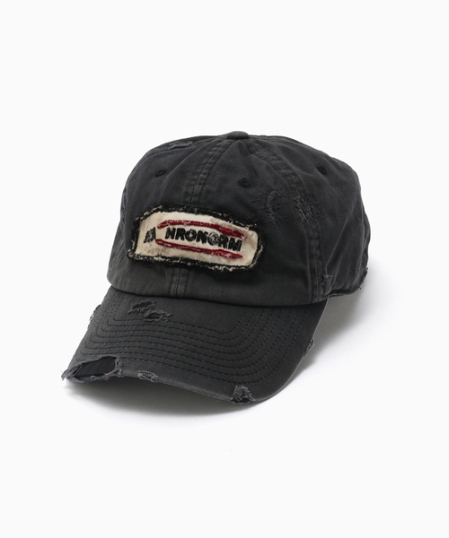 帽子 ANACHRONORM DISTRESSED PATCH 6PANEL CAP ANACHRONORM / アナクロノーム DISTRESSED PATCH 6PANEL CAP（キャップ