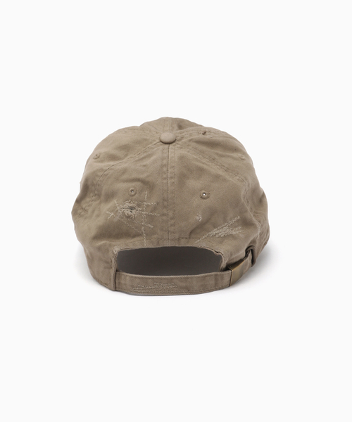 Anachronorm(アナクロノーム)の「ANACHRONORM / アナクロノーム DISTRESSED PATCH 6PANEL CAP(キャップ・メンズ・ベージュ/レッド/ブラック系その他・FREE)」の5枚目の写真