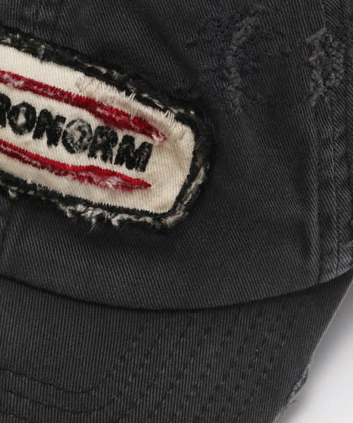 Anachronorm(アナクロノーム)の「ANACHRONORM / アナクロノーム DISTRESSED PATCH 6PANEL CAP(キャップ・メンズ・ベージュ/レッド/ブラック系その他・FREE)」の6枚目の写真
