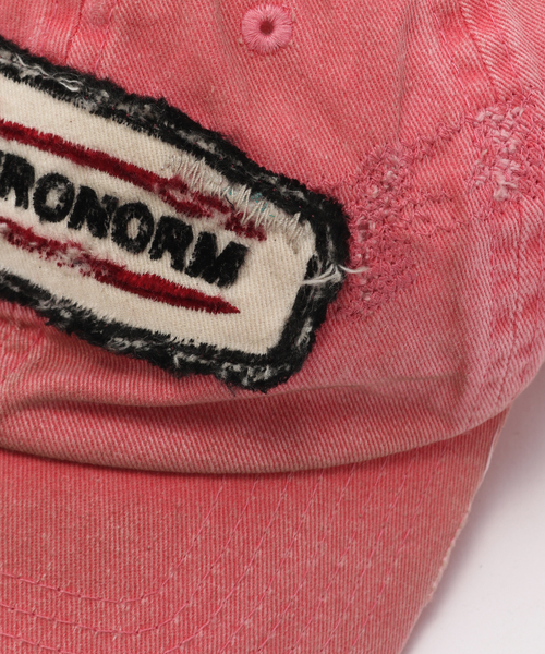 Anachronorm(アナクロノーム)の「ANACHRONORM / アナクロノーム DISTRESSED PATCH 6PANEL CAP(キャップ・メンズ・ベージュ/レッド/ブラック系その他・FREE)」の8枚目の写真
