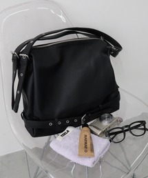 WEGO | WEGO/【26年春夏新作】【2WAY仕様】ベルトデザインショルダーバッグ/トートバッグ(ショルダーバッグ)