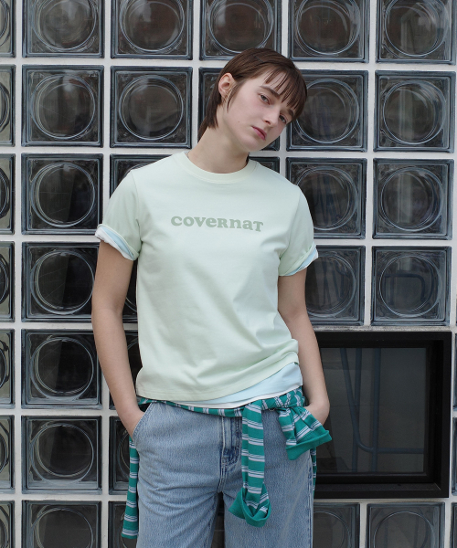 COVERNAT WOMAN(カバーナットウーマン)の「ウーマン クール コットン クーパー ロゴ Tシャツ ライム(Tシャツ/カットソー・レディース・その他・WM/WS)」の4枚目の写真