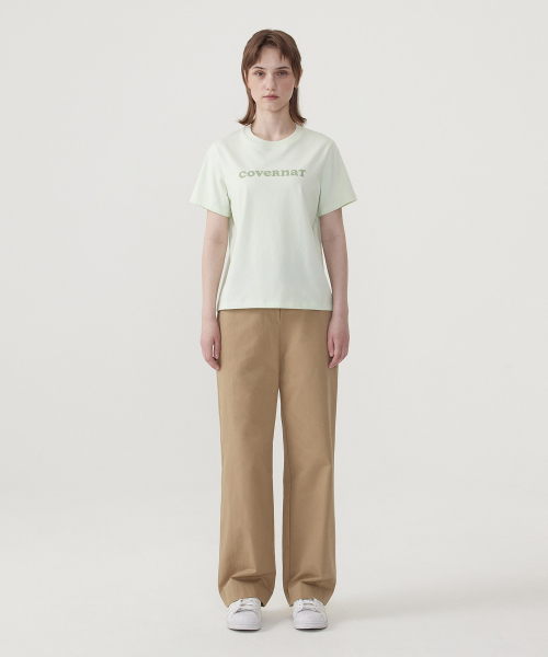 COVERNAT WOMAN(カバーナットウーマン)の「ウーマン クール コットン クーパー ロゴ Tシャツ ライム(Tシャツ/カットソー・レディース・その他・WM/WS)」の5枚目の写真