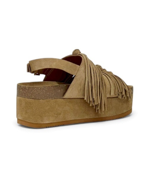 ASH（アッシュ）の「アッシュ【MONOI】フリンジサンダル 厚底 プラットフォーム スエード レザー 7.5cmヒール（サンダル・レディース・ブラウン・36/35/38/37）」の8枚目の写真