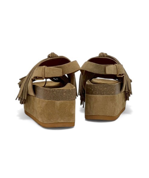 ASH（アッシュ）の「アッシュ【MONOI】フリンジサンダル 厚底 プラットフォーム スエード レザー 7.5cmヒール（サンダル・レディース・ブラウン・36/35/38/37）」の12枚目の写真