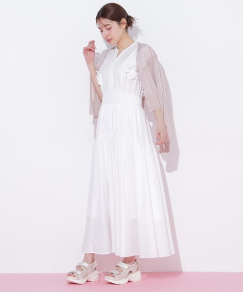 JILL by JILL STUART（ジルバイジルスチュアート）の「シャイニーシアーカーディガン（ニット/セーター・レディース・ブラック/グレー/ピンク/ホワイト・FREE）」の10枚目の写真