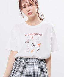 【ハニさら・接触冷感・UVカット】アニマルプリントTシャツ