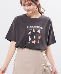 【ハニさら・接触冷感・UVカット】アニマルプリントTシャツ