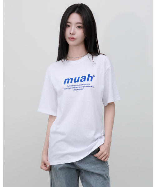 muahmuah（ムーアムーア）の「ムアグラフィックスタンダードTシャツ[2カラー]（Tシャツ/カットソー・レディース・ホワイト/ブラック・FREE）」の9枚目の写真