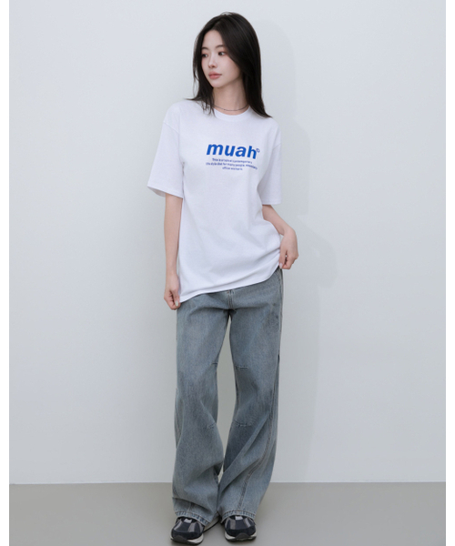 muahmuah（ムーアムーア）の「ムアグラフィックスタンダードTシャツ[2カラー]（Tシャツ/カットソー・レディース・ホワイト/ブラック・FREE）」の7枚目の写真