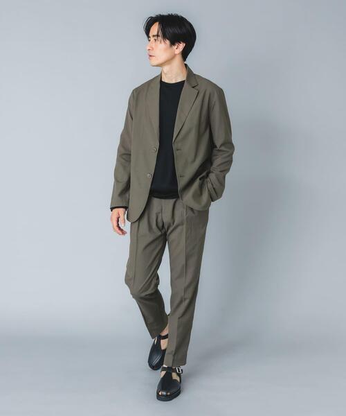 URBAN RESEARCH ROSSO MEN(アーバンリサーチロッソメン)の「『イージーケア』『XLサイズあり』ハイパフォーマンスリネンセットアップ(セットアップ・メンズ・カーキ/ブラック/ベージュ/ネイビー・X-LARGE/LARGE/MEDIUM/SMALL)」の3枚目の写真