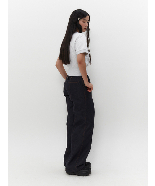 TUOMIO（トゥオミオ）の「RIBBON GRAPHIC MOCK NECK TOP [HEATHER GREY]（Tシャツ/カットソー・レディース・その他・1/2）」の6枚目の写真