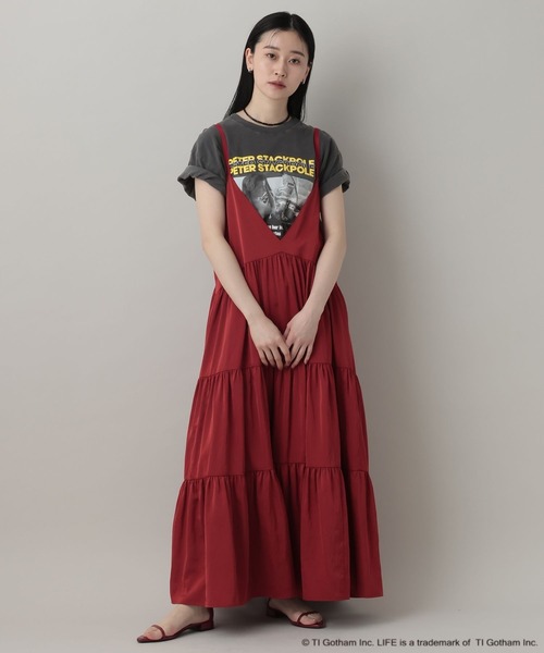 A part by(アパートバイ)の「LIFEカラーTシャツ(Tシャツ/カットソー・レディース・チャコールグレー/ライトブルー・FREE)」の7枚目の写真
