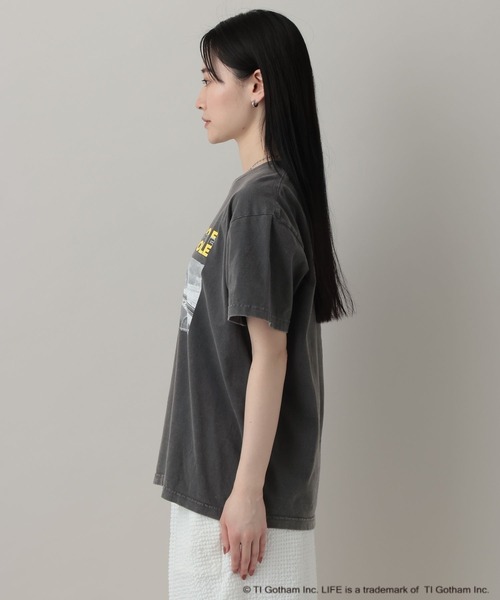 A part by(アパートバイ)の「LIFEカラーTシャツ(Tシャツ/カットソー・レディース・チャコールグレー/ライトブルー・FREE)」の15枚目の写真