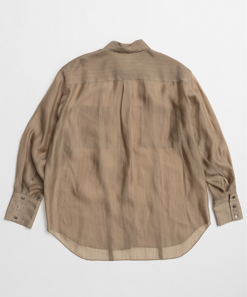 PRANK PROJECT（プランクプロジェクト）の「【2026Summer Pre-Order】シアーボウタイシャツ / Sheer Bow Tie Shirt（シャツ/ブラウス・レディース・ネイビー/ベージュ/ホワイト・FREE）」の17枚目の写真