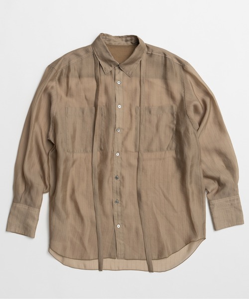 PRANK PROJECT(プランクプロジェクト)の「【2026Summer Pre-Order】シアーボウタイシャツ / Sheer Bow Tie Shirt(シャツ/ブラウス・レディース・ネイビー/ベージュ/ホワイト・FREE)」の7枚目の写真