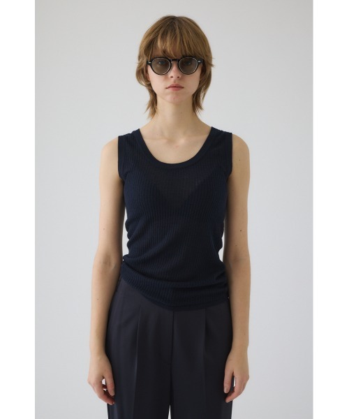 Needle knit tank top ニードルニットタンクトップ