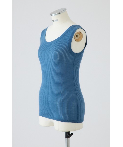 RIM.ARK(リムアーク)の「Needle knit tank top ニードルニットタンクトップ(タンクトップ・レディース・ブルー/ブラック/ネイビー/ホワイト・FREE)」の20枚目の写真