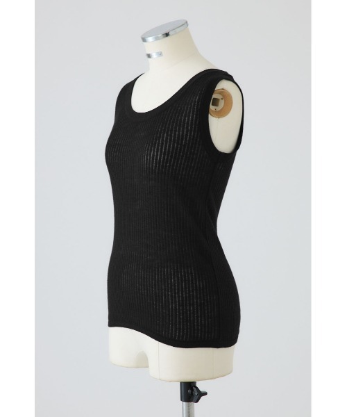 RIM.ARK(リムアーク)の「Needle knit tank top ニードルニットタンクトップ(タンクトップ・レディース・ブルー/ブラック/ネイビー/ホワイト・FREE)」の17枚目の写真
