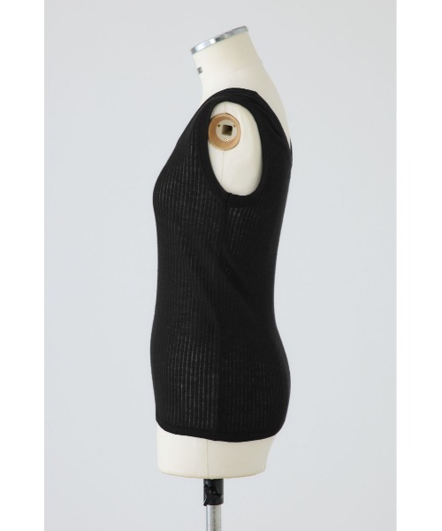 RIM.ARK(リムアーク)の「Needle knit tank top ニードルニットタンクトップ(タンクトップ・レディース・ブルー/ブラック/ネイビー/ホワイト・FREE)」の18枚目の写真