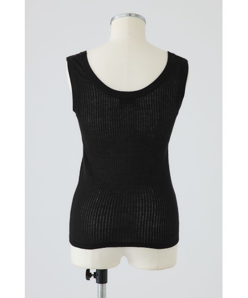 RIM.ARK(リムアーク)の「Needle knit tank top ニードルニットタンクトップ(タンクトップ・レディース・ブルー/ブラック/ネイビー/ホワイト・FREE)」の19枚目の写真