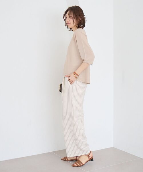 le.coeur blanc(ルクールブラン)の「【UVカット】ドルマンスリーブプルオーバー(ニット/セーター・レディース・ブルー系その他5/オレンジ/ベージュ/ブラック・38)」の7枚目の写真