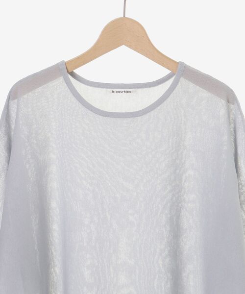 le.coeur blanc(ルクールブラン)の「【UVカット】ドルマンスリーブプルオーバー(ニット/セーター・レディース・ブルー系その他5/オレンジ/ベージュ/ブラック・38)」の7枚目の写真