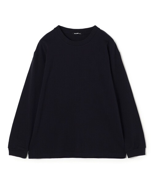 GALERIE VIE(ギャルリー ヴィー)の「コットン吊り天竺 ロングスリーブプルオーバー(Tシャツ/カットソー・メンズ・ホワイト/ブラック/ネイビー・S/M)」の1枚目の写真