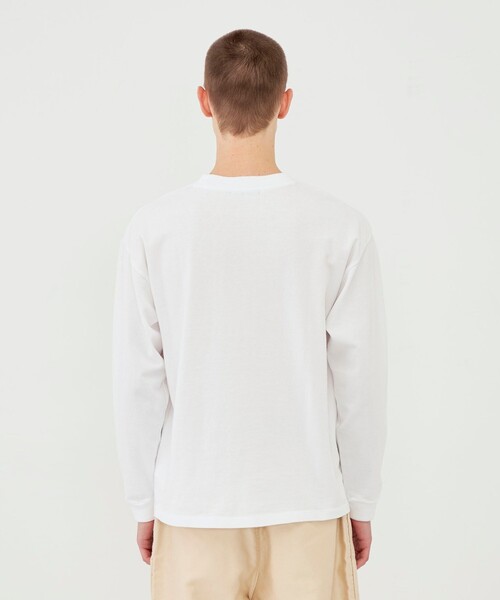 GALERIE VIE(ギャルリー ヴィー)の「コットン吊り天竺 ロングスリーブプルオーバー(Tシャツ/カットソー・メンズ・ホワイト/ブラック/ネイビー・S/M)」の12枚目の写真