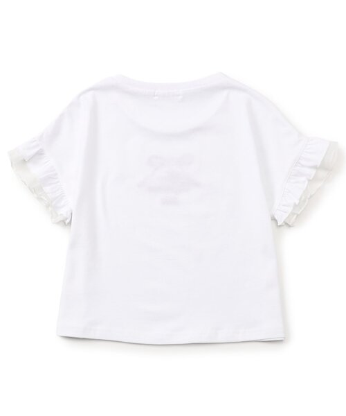 algy(アルジー)の「フリル袖りぼんTシャツ(Tシャツ/カットソー・キッズ・サックスブルー/オフホワイト/ピンク・130/140/150/160)」の9枚目の写真