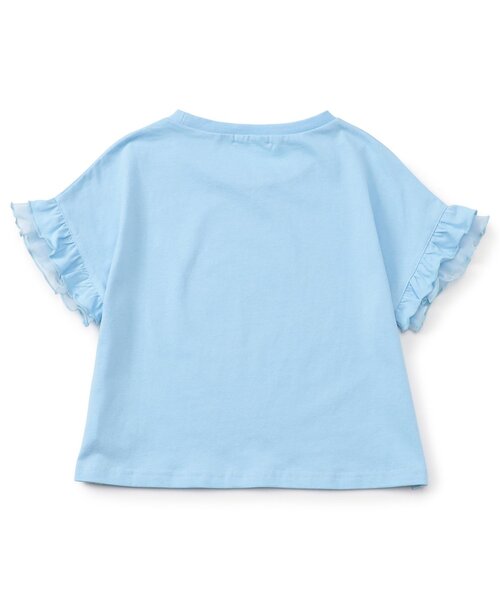 algy(アルジー)の「フリル袖りぼんTシャツ(Tシャツ/カットソー・キッズ・サックスブルー/オフホワイト/ピンク・130/140/150/160)」の7枚目の写真