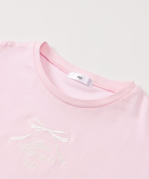 algy(アルジー)の「フリル袖りぼんTシャツ(Tシャツ/カットソー・キッズ・サックスブルー/オフホワイト/ピンク・130/140/150/160)」の6枚目の写真