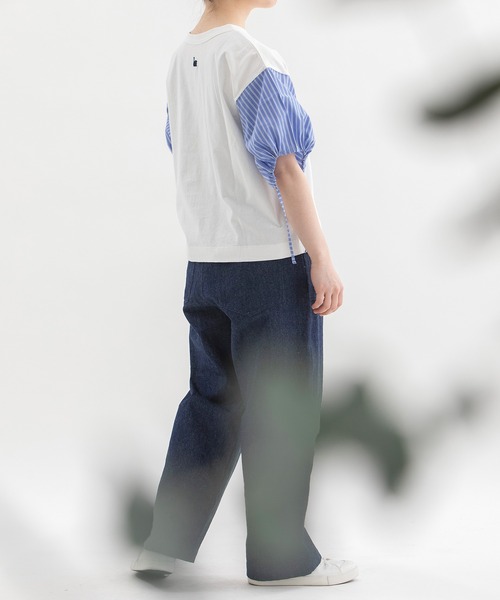 nop de nod（ノップドゥノッド）の「コットンリネンベイカーパンツ（その他パンツ・レディース・インディゴブルー/グレー系その他/カーキ・3）」の10枚目の写真