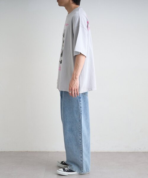 SOUNDSGOOOOD(サウンズグッド)の「【SOUNDS GOOOOD】パウダー犬ロゴプリントTEE(Tシャツ/カットソー・レディース・チャコールグレー/オレンジ/ブルー・ONE SIZE)」の12枚目の写真