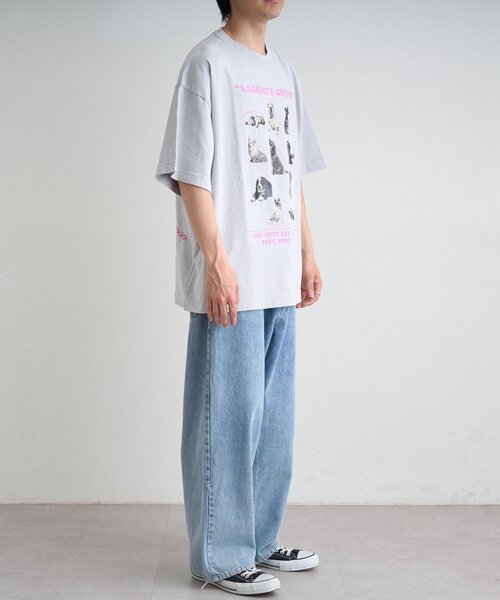 SOUNDSGOOOOD(サウンズグッド)の「【SOUNDS GOOOOD】パウダー犬ロゴプリントTEE(Tシャツ/カットソー・レディース・チャコールグレー/オレンジ/ブルー・ONE SIZE)」の13枚目の写真