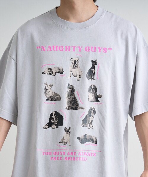 SOUNDSGOOOOD(サウンズグッド)の「【SOUNDS GOOOOD】パウダー犬ロゴプリントTEE(Tシャツ/カットソー・レディース・チャコールグレー/オレンジ/ブルー・ONE SIZE)」の14枚目の写真