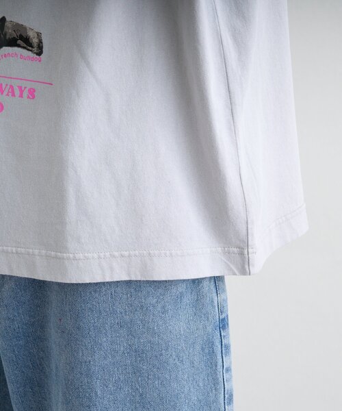 SOUNDSGOOOOD(サウンズグッド)の「【SOUNDS GOOOOD】パウダー犬ロゴプリントTEE(Tシャツ/カットソー・レディース・チャコールグレー/オレンジ/ブルー・ONE SIZE)」の16枚目の写真