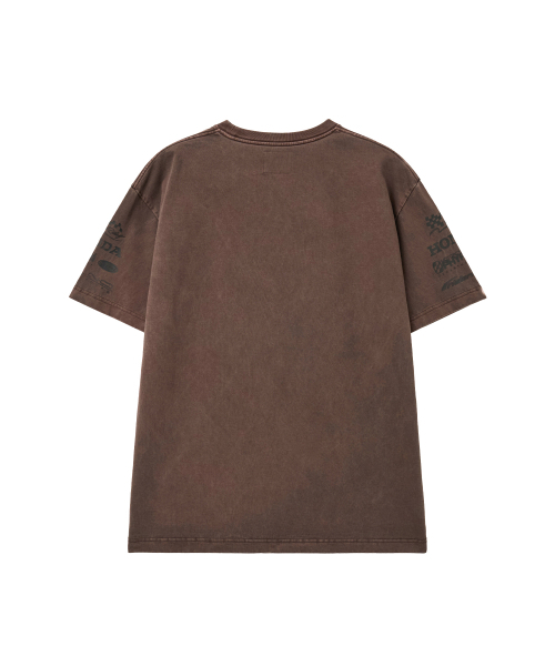 PHYPS MOTORCYCLE（フィップスモーターサイクル）の「Wing Collect Logo Short Sleeve Brown（Tシャツ/カットソー・レディース・その他・SMALL/MEDIUM/LARGE/X-LARGE）」の2枚目の写真