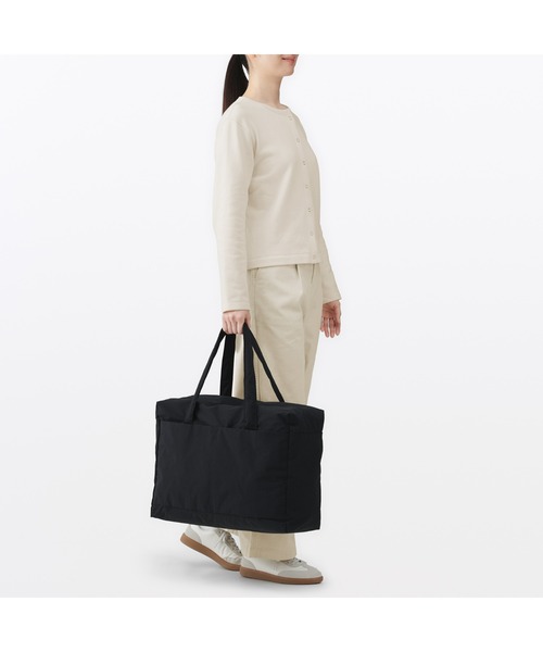 再生ナイロンたためるボストンバッグ 32L 約49×19×35cm