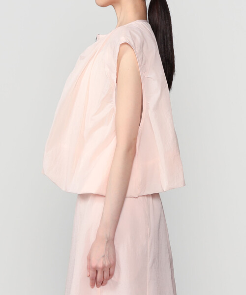 Bshop(ビショップ)の「eunoia | ナイロン ジップベスト WOMEN(ベスト・レディース・ピンク/ブラック・ONE)」の14枚目の写真