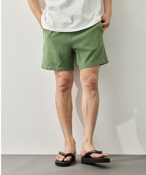 REMI RELIEF（レミレリーフ）の「SP加工裏毛ショーツ（その他パンツ・メンズ・グレー/サックスブルー/グリーン・M/L）」の4枚目の写真