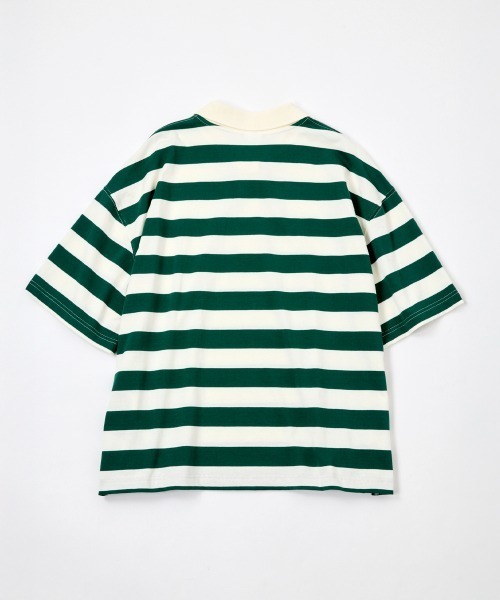 COLORME(カラーミー)の「【AKB48 伊藤百花 着用】半袖ゆるラガーTシャツ(ポロシャツ・レディース・ネイビー/グリーン・FREE)」の14枚目の写真