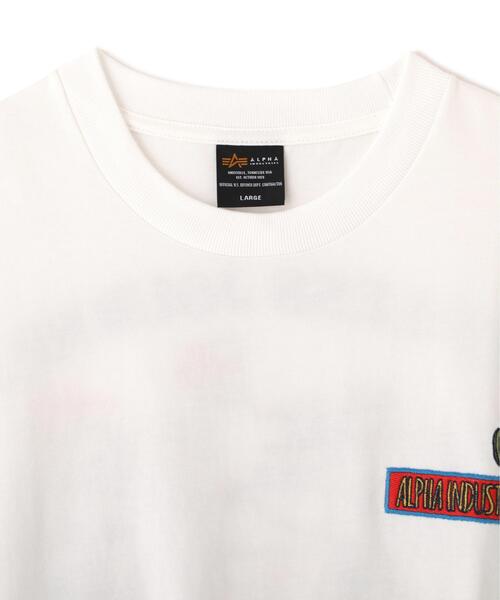Alpha Industries(アルファインダストリーズ)の「【日本限定】Alpha Industries/アルファ インダストリーズ/ENDLESS JOURNEY T‐SHIRT/エンドレス ジャーニー Tシャツ(Tシャツ/カットソー・メンズ・ホワイト系2/チャコール/ネイビー・M/S/L/2XL/XL)」の6枚目の写真