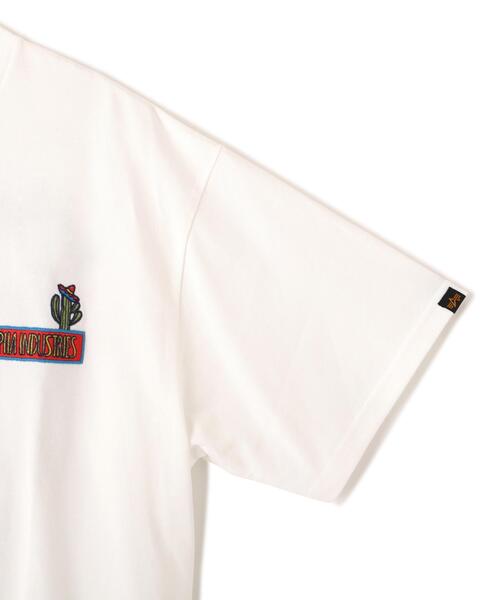 Alpha Industries(アルファインダストリーズ)の「【日本限定】Alpha Industries/アルファ インダストリーズ/ENDLESS JOURNEY T‐SHIRT/エンドレス ジャーニー Tシャツ(Tシャツ/カットソー・メンズ・ホワイト系2/チャコール/ネイビー・M/S/L/2XL/XL)」の7枚目の写真