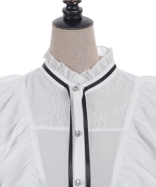 axes femme POETIQUE(アクシーズファムポエティック)の「チューリップスリーブBL(シャツ/ブラウス・レディース・サックスブルー/ホワイト/ピンク・MEDIUM)」の20枚目の写真