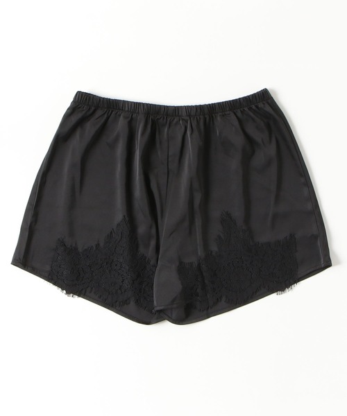 ampm(エーエムピーエム)の「レーストリム光沢サテンショートパンツ(その他パンツ・レディース・ホワイト/ブラック・FREE)」の15枚目の写真