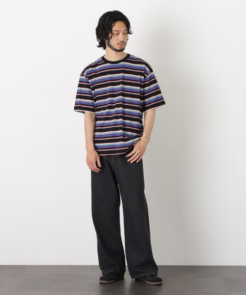 NANO universe(ナノユニバース)の「ワイドフレアーデニム(デニムパンツ・メンズ・ブルー/ブラック/ネイビー・M/L/XL)」の7枚目の写真