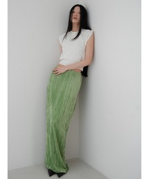 washer velour I line maxi skirt